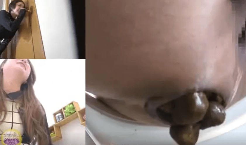 美丽的日本女孩的黑色