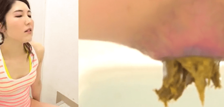 大屁股日本女孩大便合