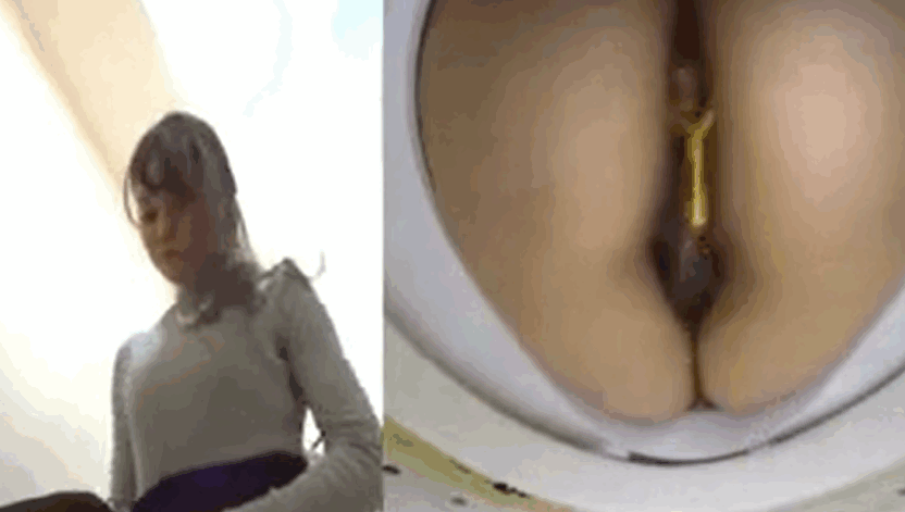 可爱的亚洲女孩与湿毛