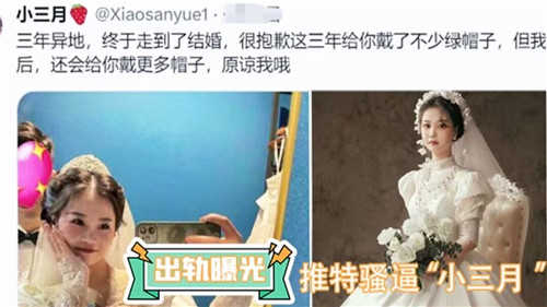 出轨曝光，推特骚逼小